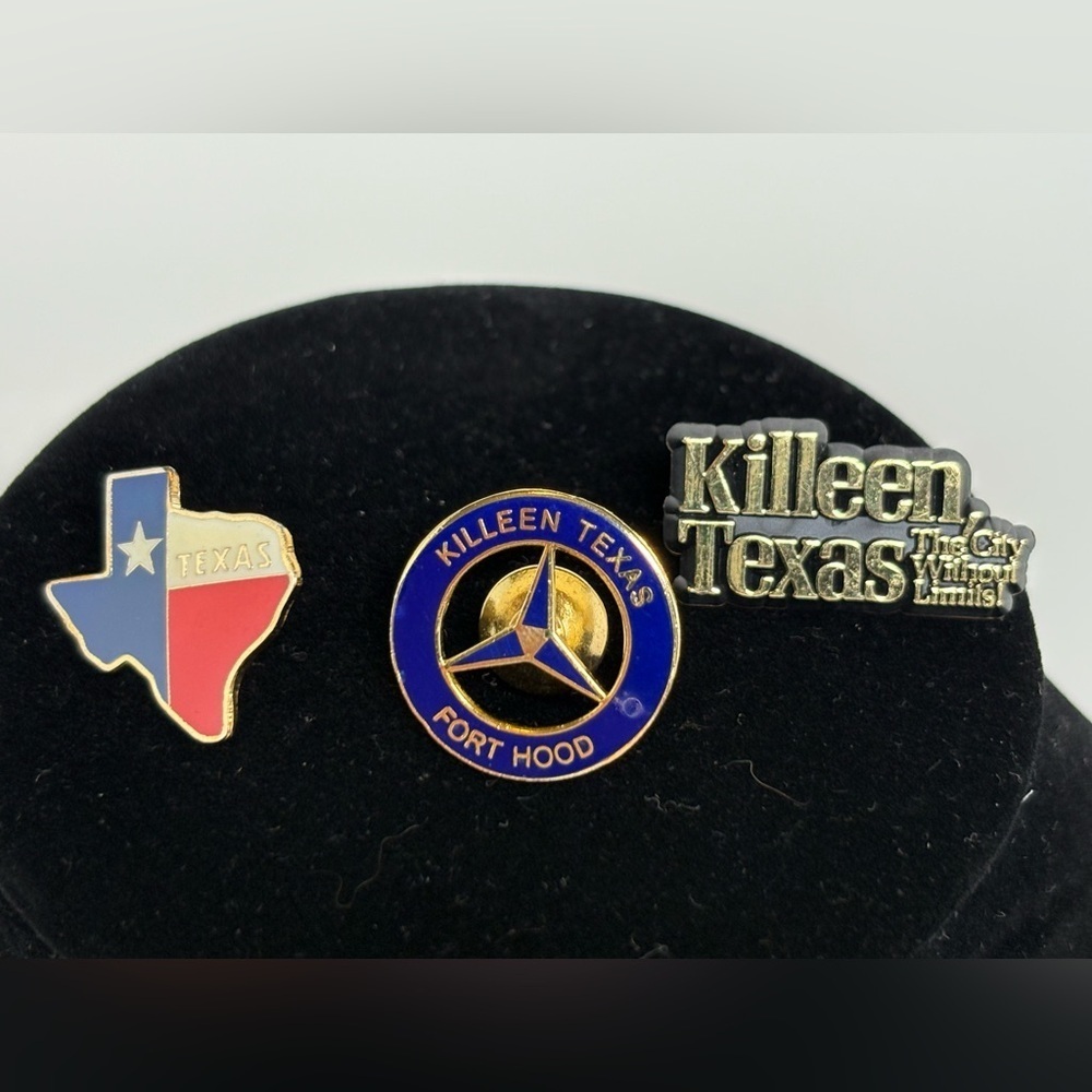 Fort Hood and Killeen Texas Pin Set
